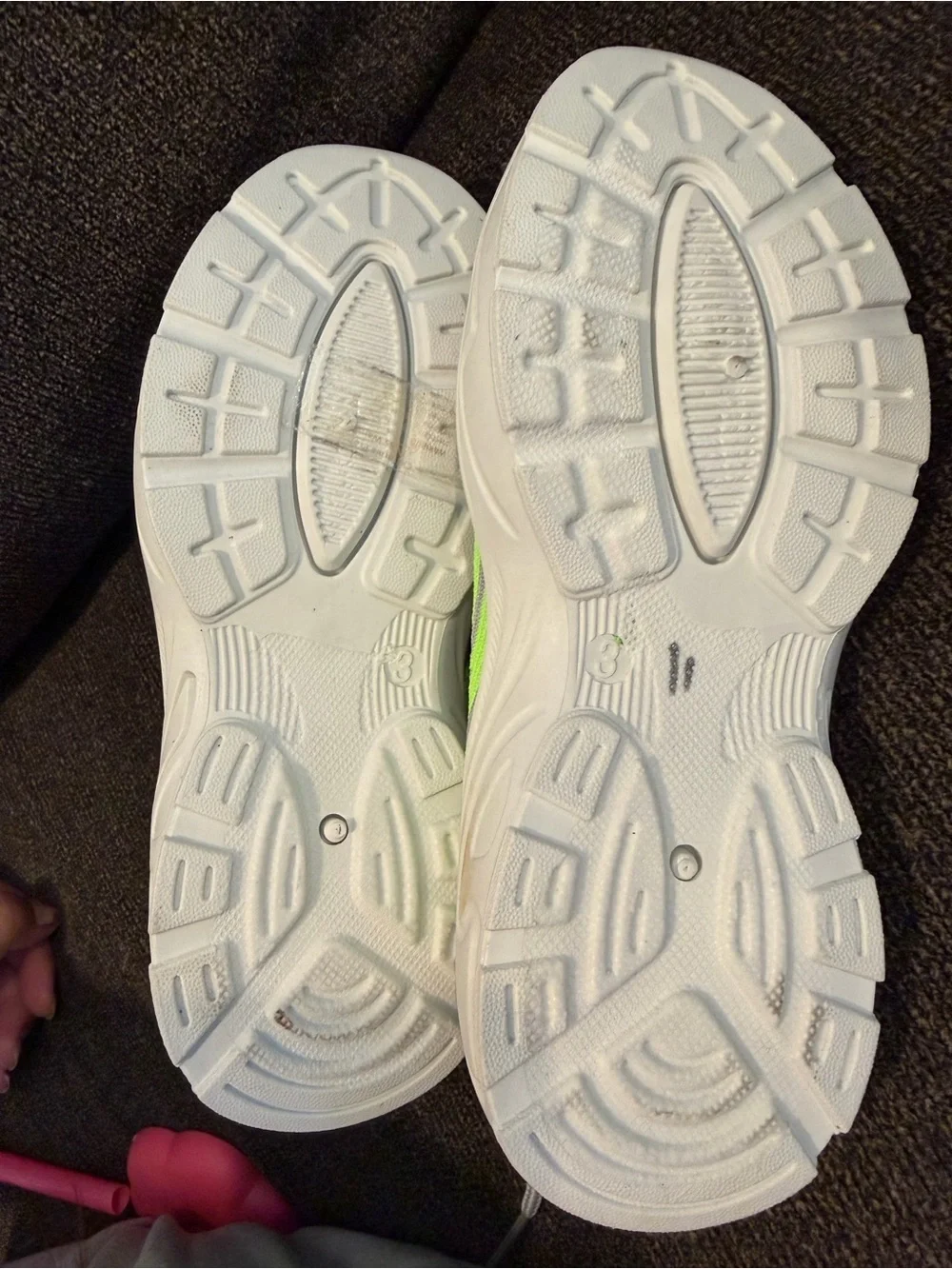 Kids Comfort Knit Sneakers - Gray & Lime